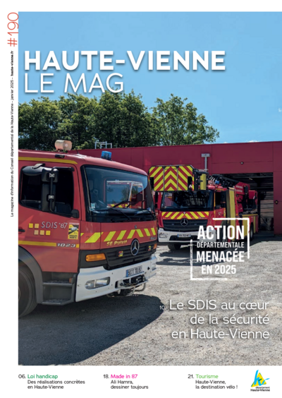 Couverture - Haute-Vienne le mag n°190 - Janvier 2025